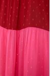 Vestido Longo Lurex Bicolor