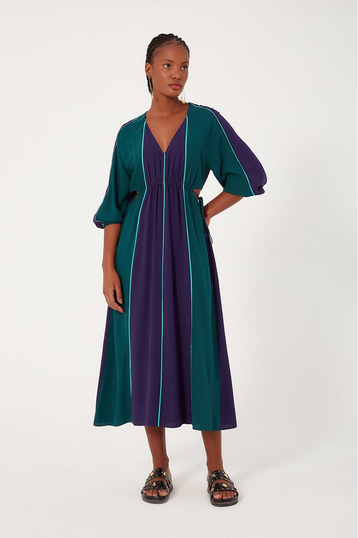 Vestido Longo Mix Color