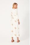 Vestido Midi Bordado Acetinado