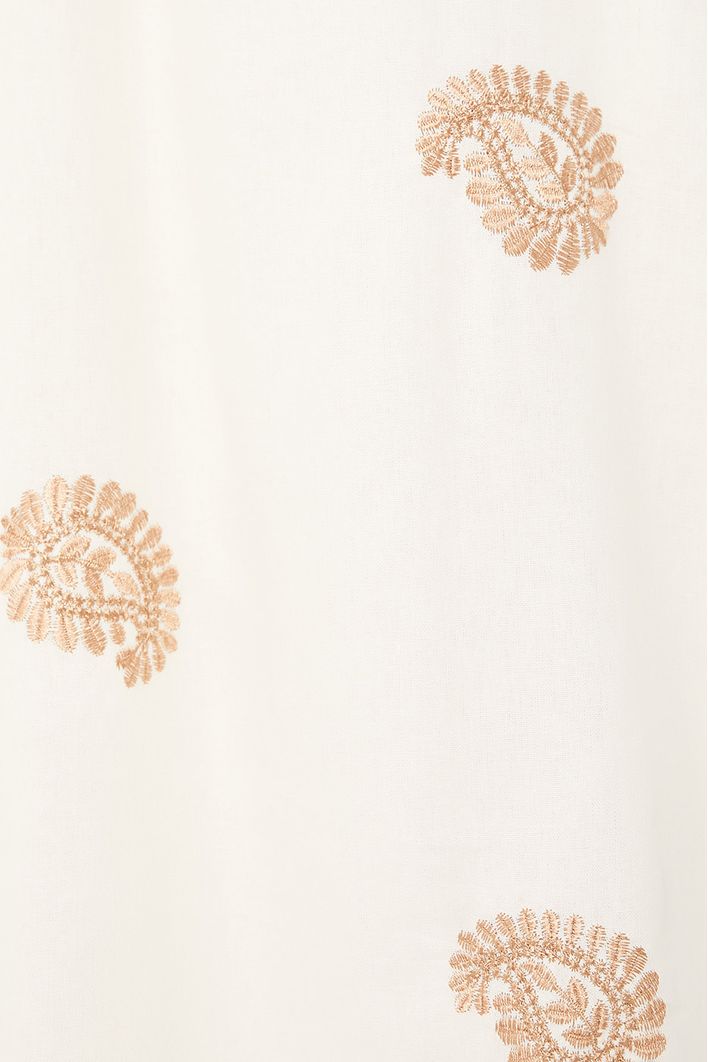 Vestido Midi Bordado Acetinado