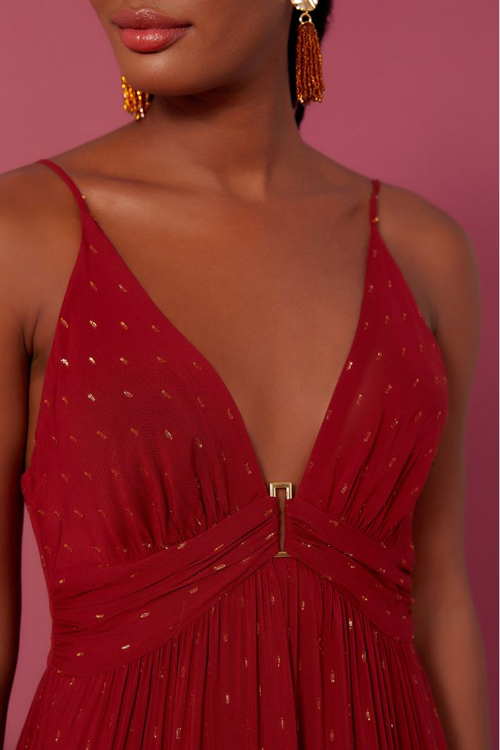 Vestido Longo Lurex