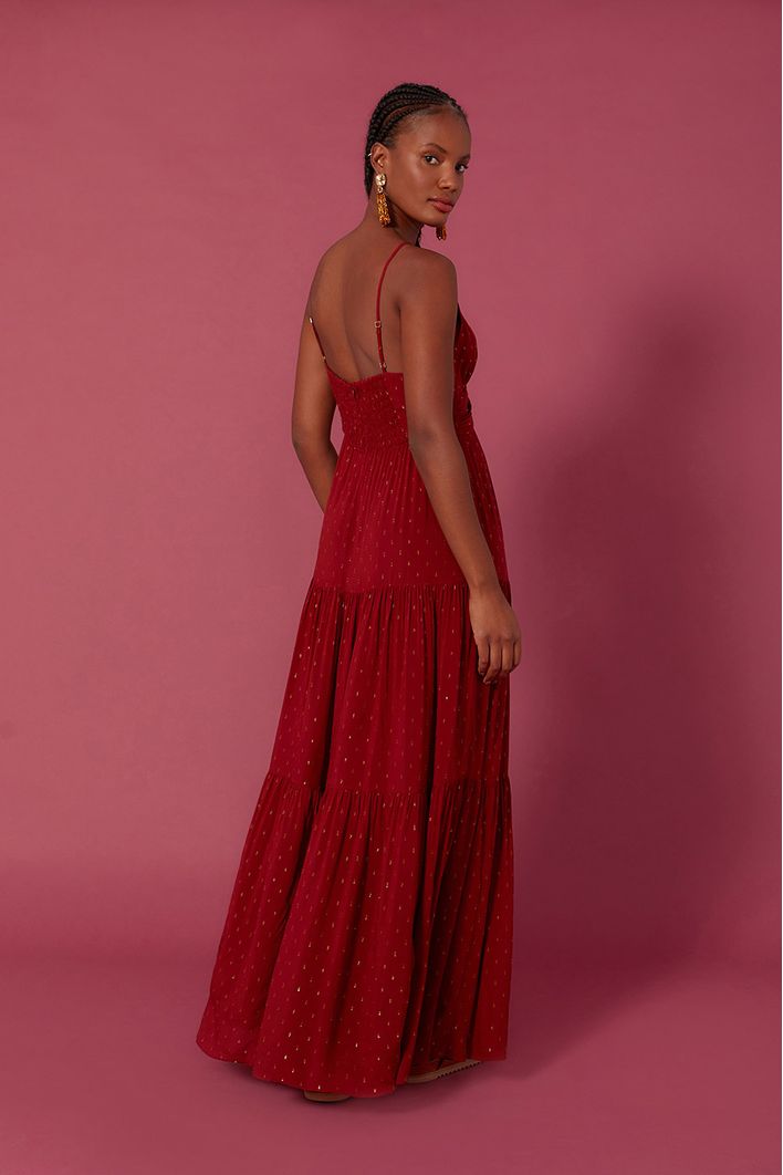 Vestido Longo Lurex