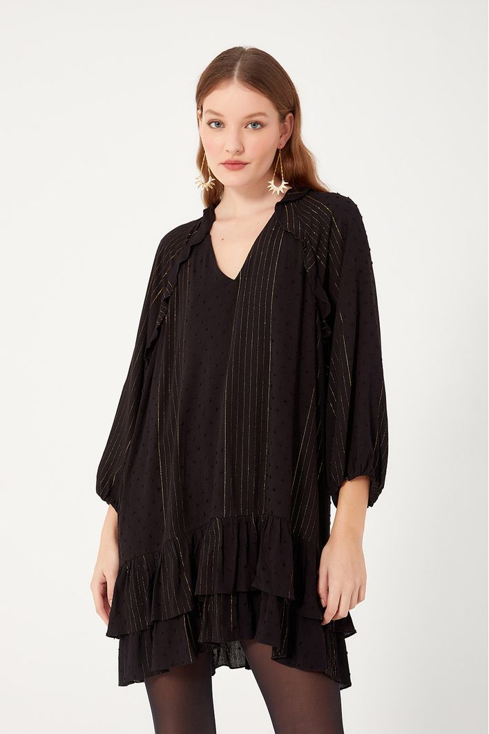 Vestido Curto Lurex