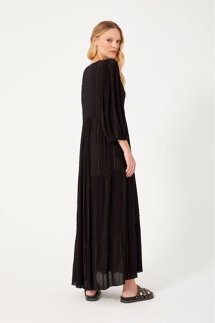 Vestido Longuete Lurex