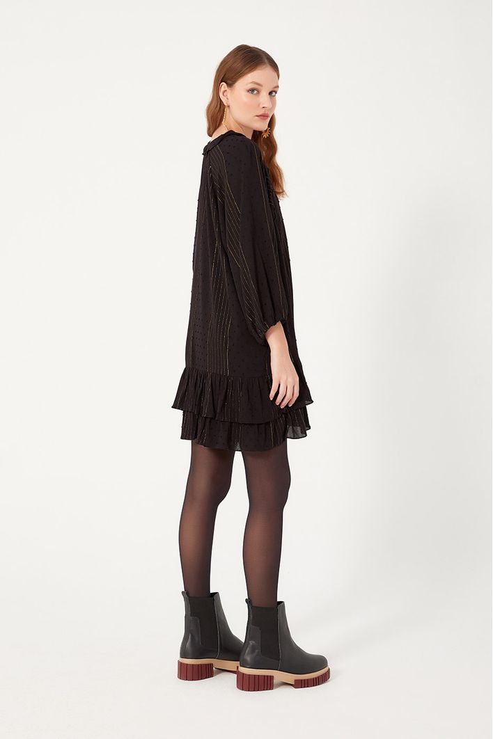 Vestido Curto Lurex
