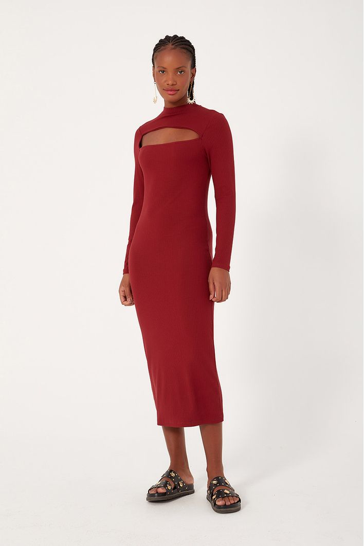 Vestido Canelado