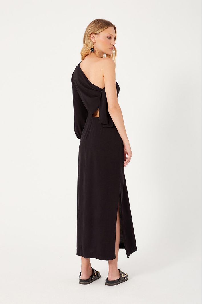 Vestido Longuete Um Ombro Só