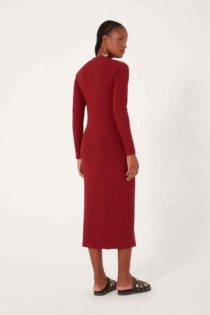 Vestido Canelado