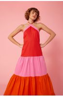 Vestido Midi Recortes