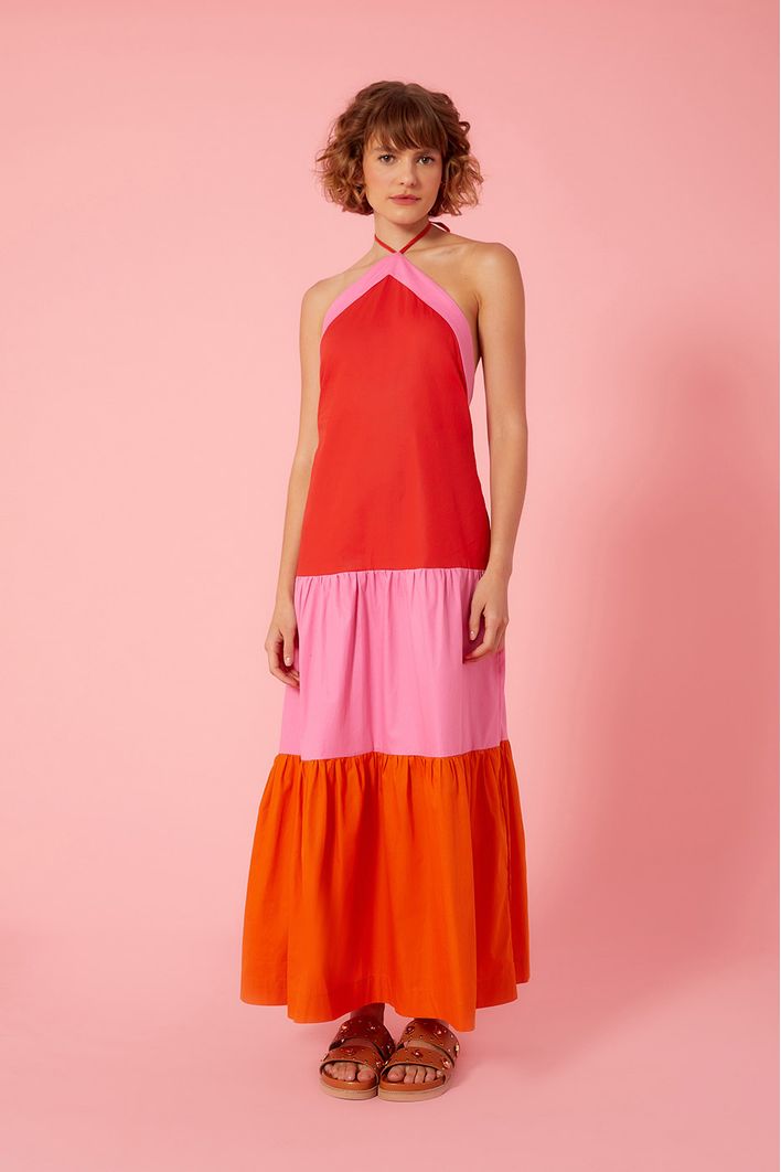 Vestido Midi Recortes