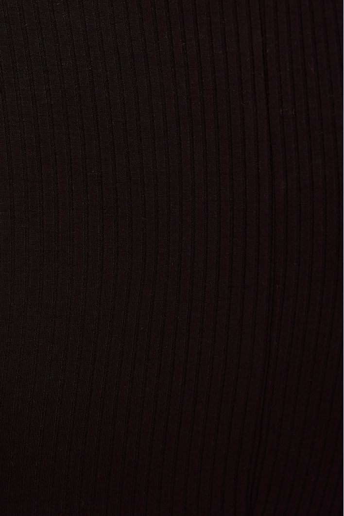 Vestido Canelado Busto Franzido