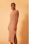 Vestido Tricot Gola Alta
