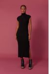 Vestido Tricot Gola Alta