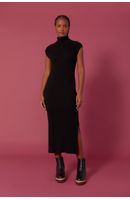 Vestido Tricot Gola Alta