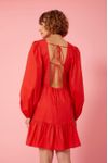 Vestido Curto Detalhe Lastex