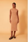 Vestido Tricot Gola Alta