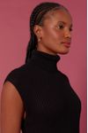 Vestido Tricot Gola Alta