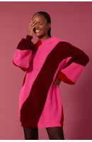 Vestido Tricot Três Cores