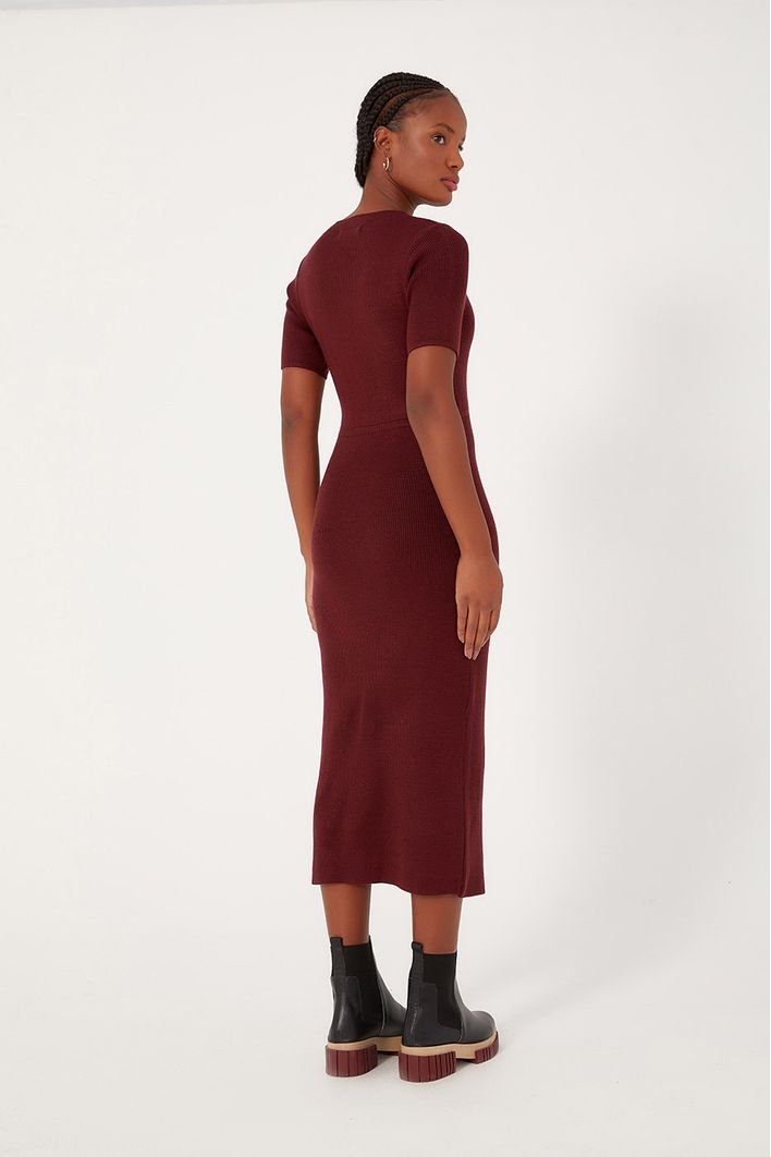 Vestido Tricot Vazado