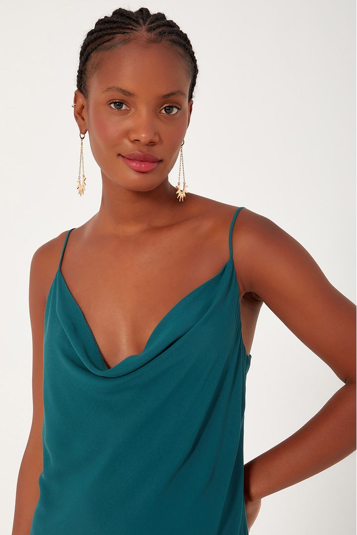 Vestido Crepe Slim