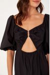 Vestido Midi Manga Bufante