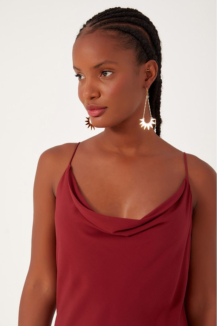 Vestido Crepe Slim