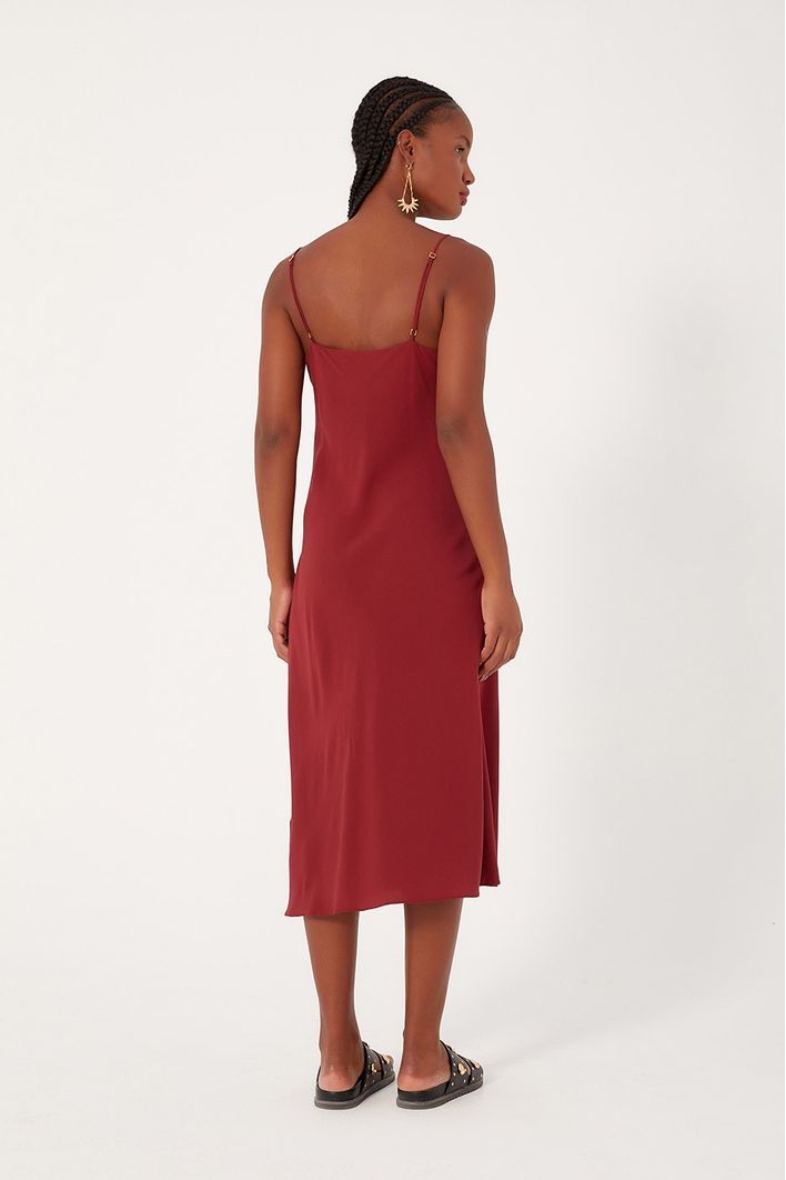 Vestido Crepe Slim