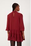 Vestido Crepe Curto Gola Alta