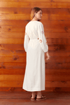 Vestido Cropped Linho Bordado Luar