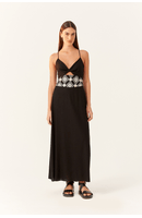 Vestido Cropped Linho Pala Tecido Bordad