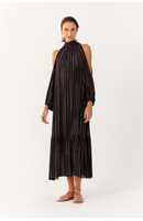 Vestido Cropped Lurex Recorte Ombro