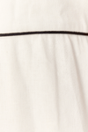 Vestido Linho Cropped Com Viés
