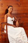 Vestido Longo Laise Busto Franzido