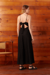 Vestido Cropped Linho Detalhe Metal