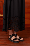 Vestido Longo Laise Busto Franzido