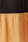 Vestido Cropped Algodão Maria Bicolor