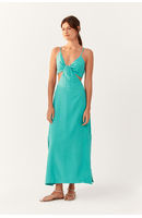Vestido Longuete Decote Lateral