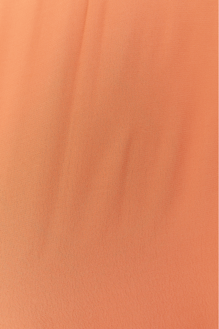 Vestido Longo Crepe Det. Metal Decote