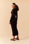 Vestido Canelado Vazado