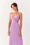 Vestido Longuete Decote Lateral