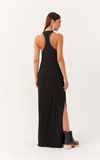 Vestido Canelado Com Pedras