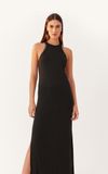 Vestido Canelado Com Pedras