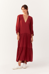 Vestido Midi Mangão