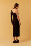 Vestido Canelado Midi Recortes