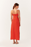 Vestido Cropped Linho Decote Lateral Bf