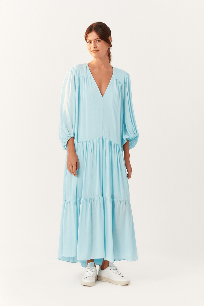 Vestido Midi Mangão