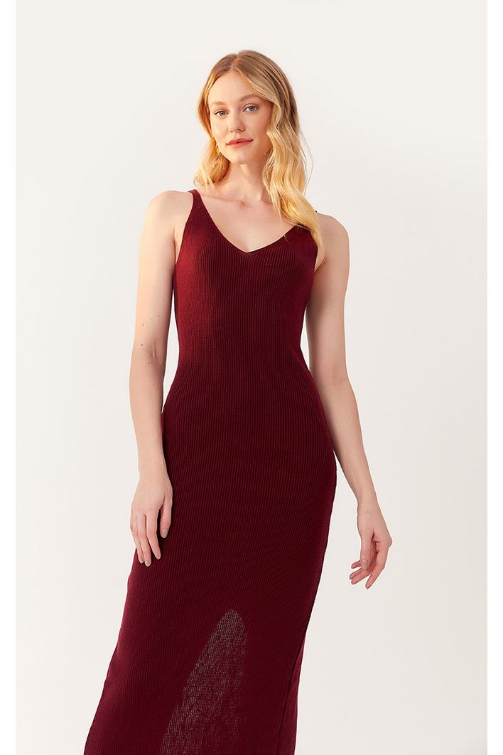 Vestido Tricot Fenda