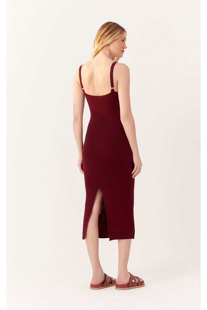 Vestido Tricot Fenda