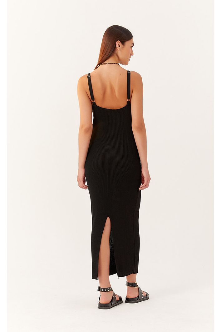 Vestido Tricot Fenda