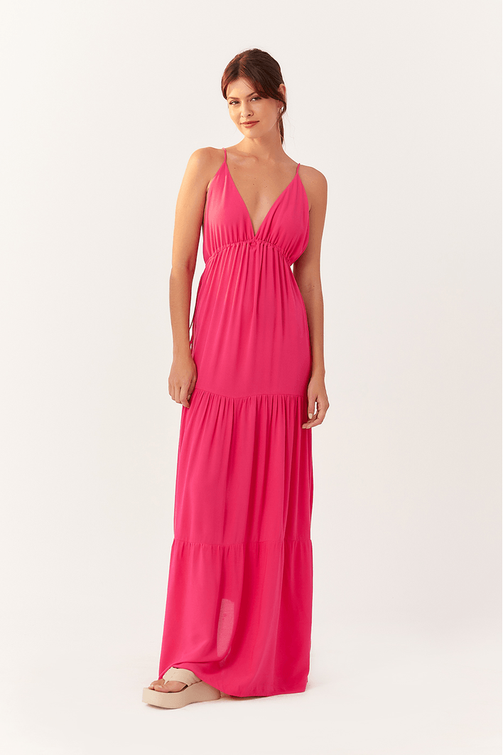 Vestido Longo Crepe